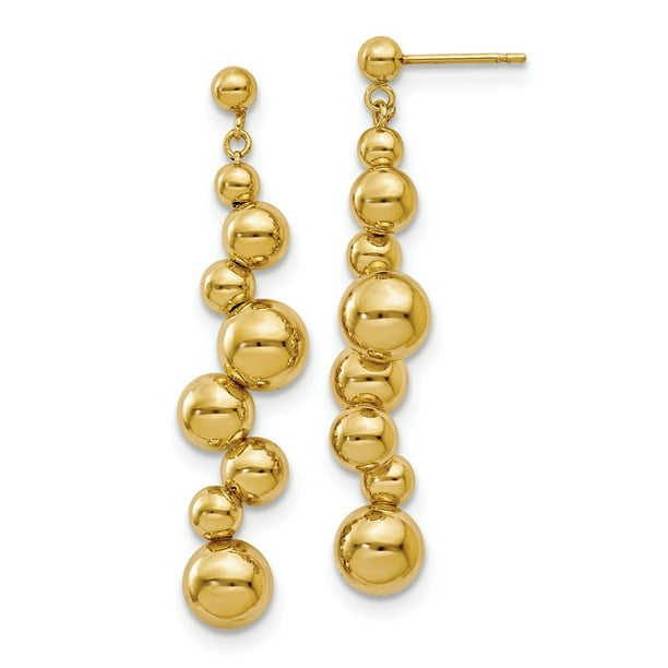 Women Jewelry 925 Sterling Silver Dangle Drop Earrings Yellow Gold Plated Fine